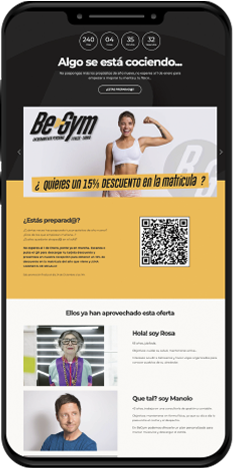 begym landing page